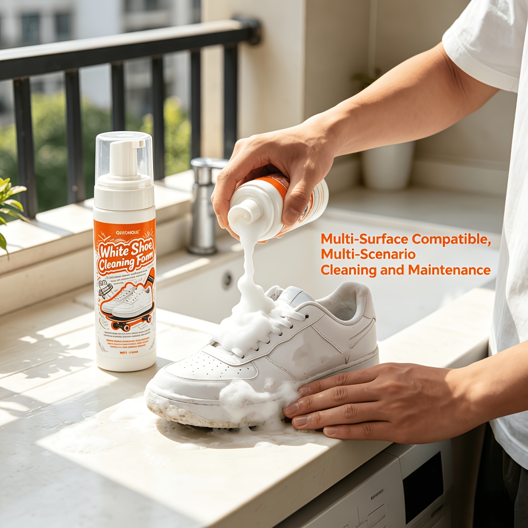 Sneaker Care Cleaner - Taşınabilir Durulama Gerektirmeyen Beyaz Ayakkabı Temizleyici