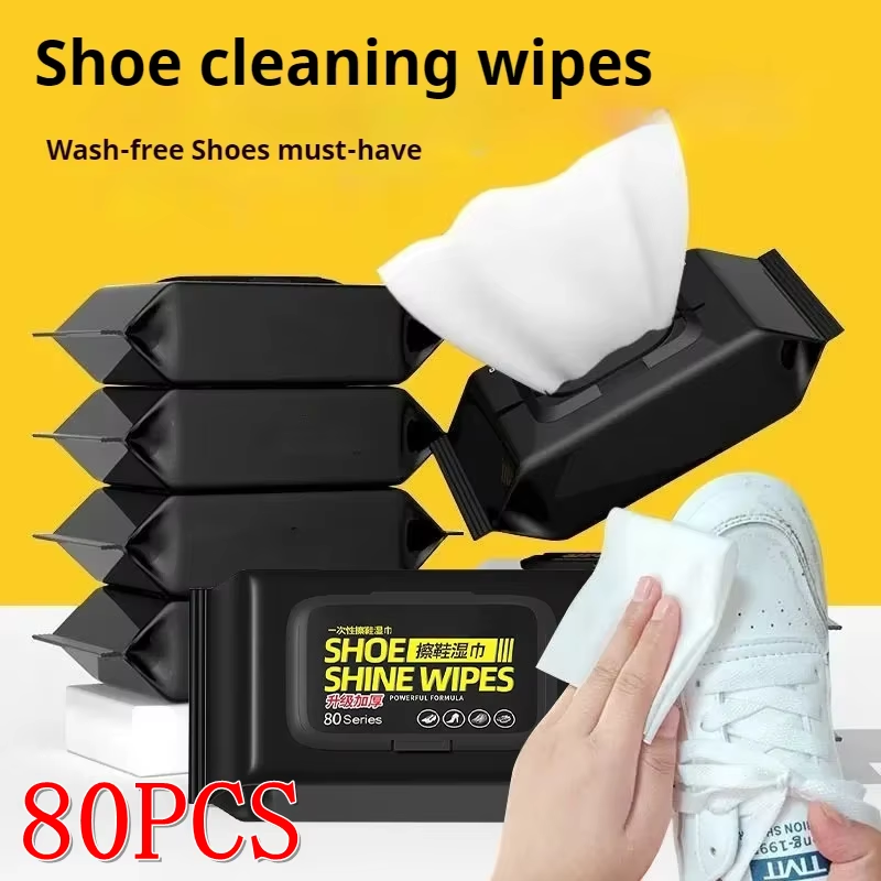 Sneaker Care Wipes - 12/30/80 Adet Spor Ayakkabı Temizleyici, Taşınabilir