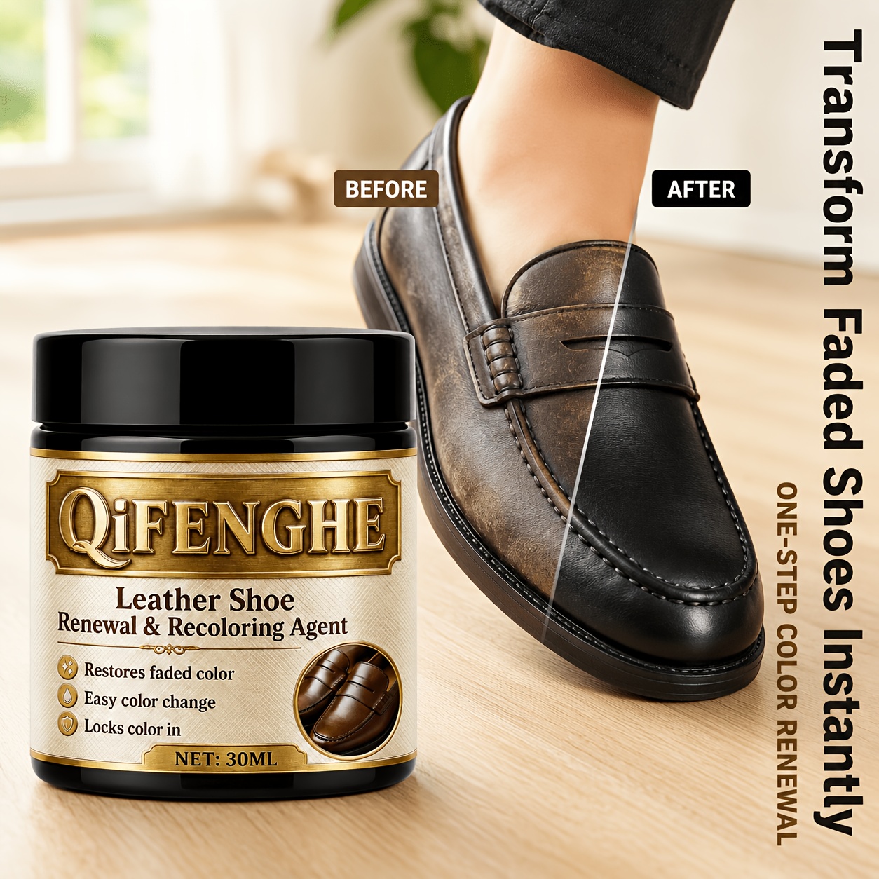 Shoe Polish Cream - Deri Ayakkabı Yenileme Renklendirme Cilası Boya