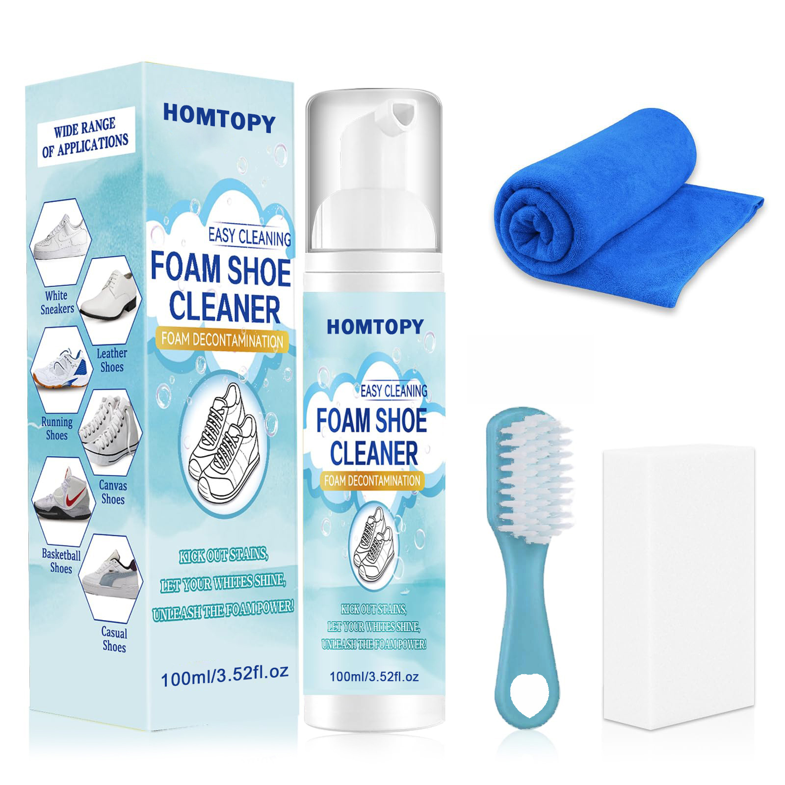 Sneaker Cleaner - Ayakkabı Temizleme Seti,Spor ayakkabı temizleyici,Kir ve